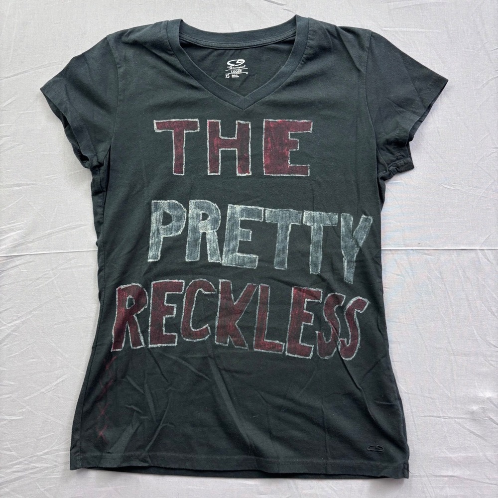 Champion The Pretty Reckless The Medicine Tour 2012 V-Neck Custom Tee Black XS